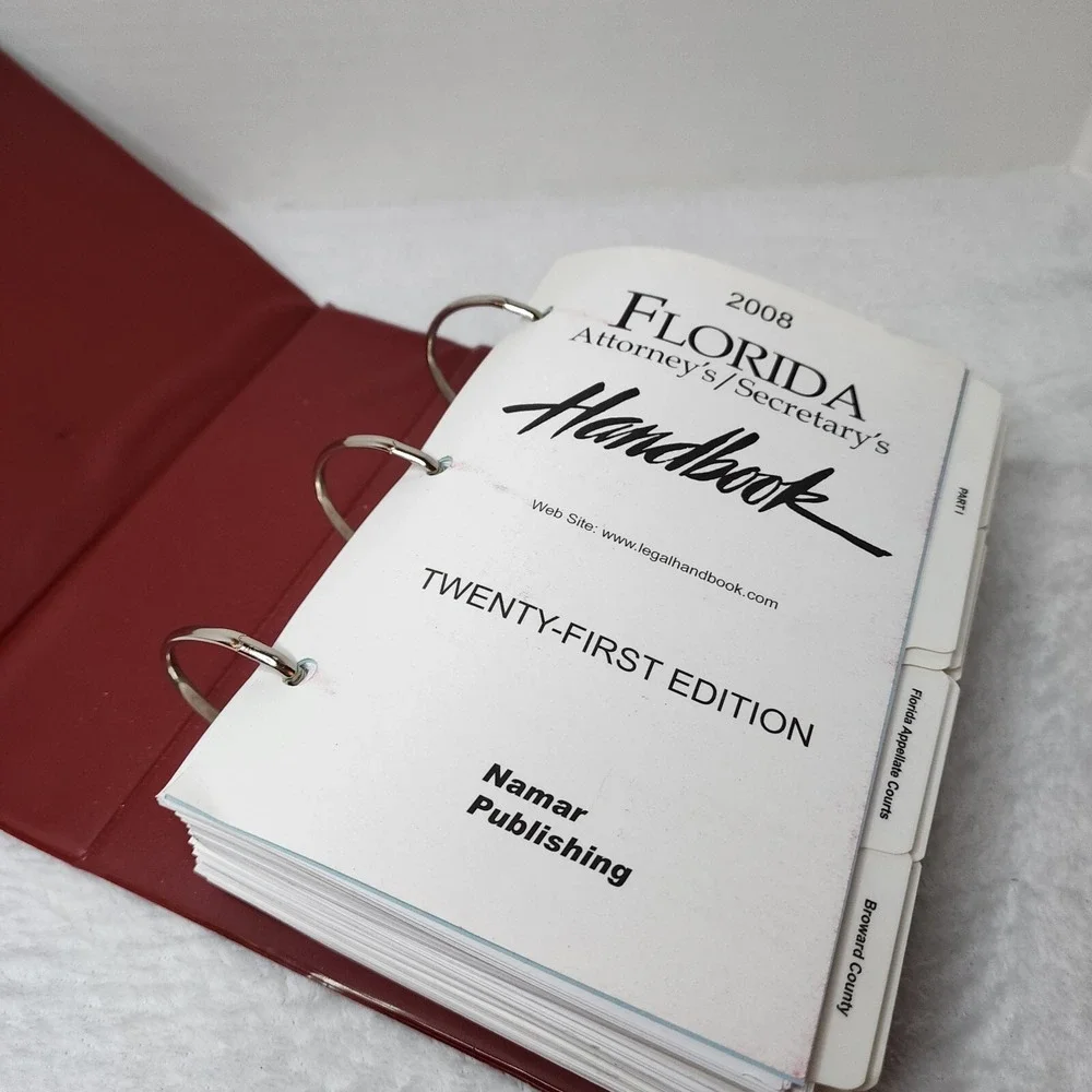 Florida Attorney Secretary's Handbook by‎ Namar Communications